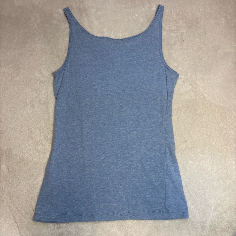 Divided basic blue tank top - Picture 4 of 5